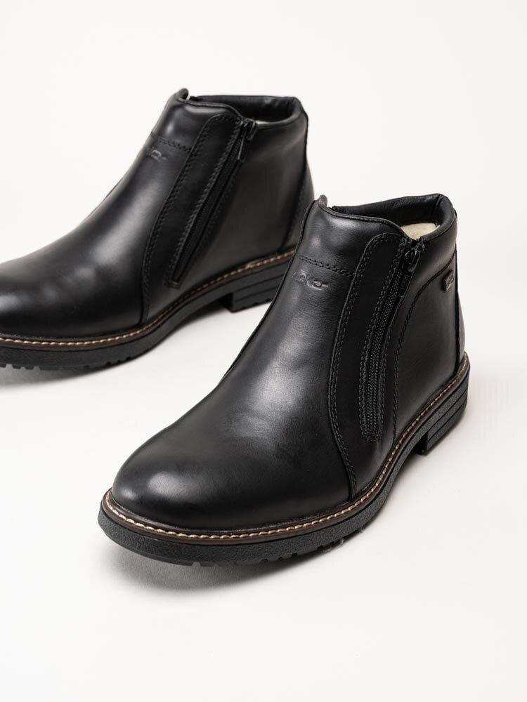 Rieker - Svarta chelsea boots i skinn