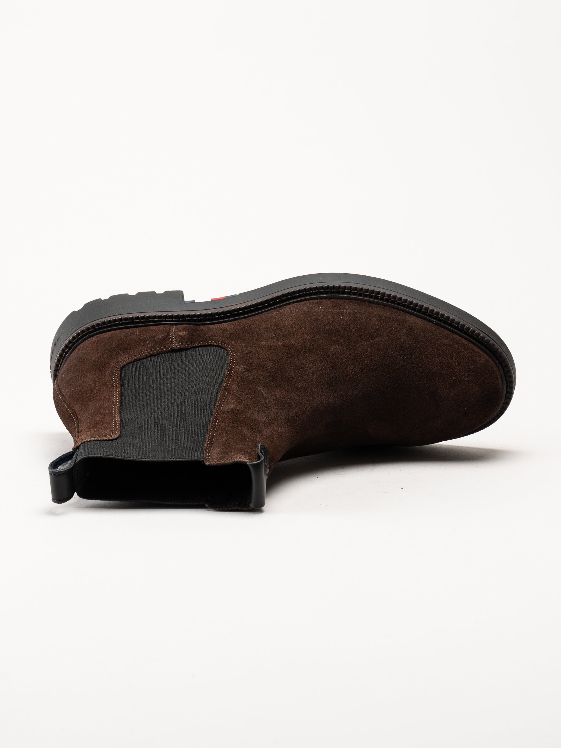 Tommy Hilfiger - Hilfiger Comfort Lwt Sde Chel - Mörkbruna chelsea boots i mocka