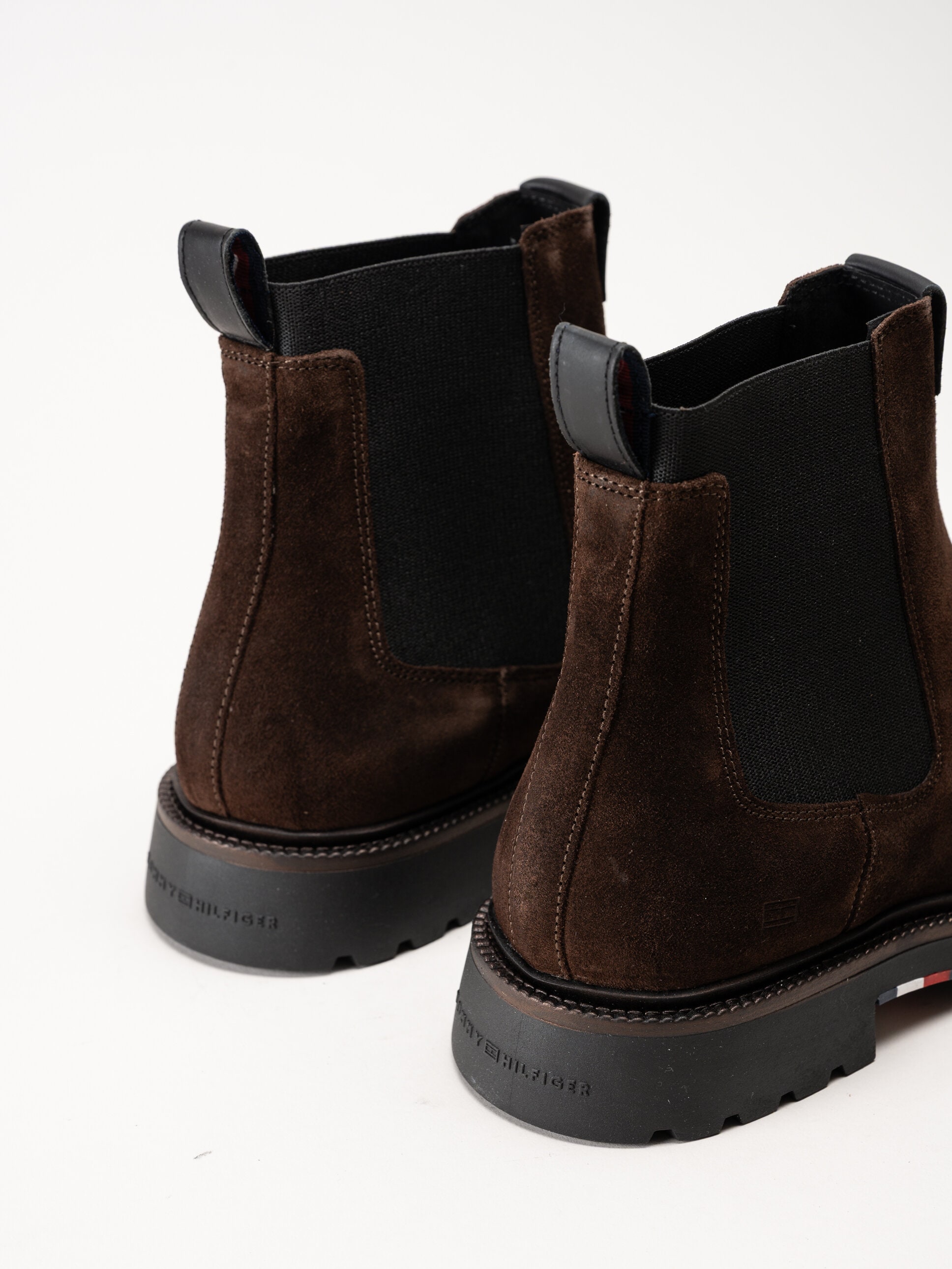 Tommy Hilfiger - Hilfiger Comfort Lwt Sde Chel - Mörkbruna chelsea boots i mocka