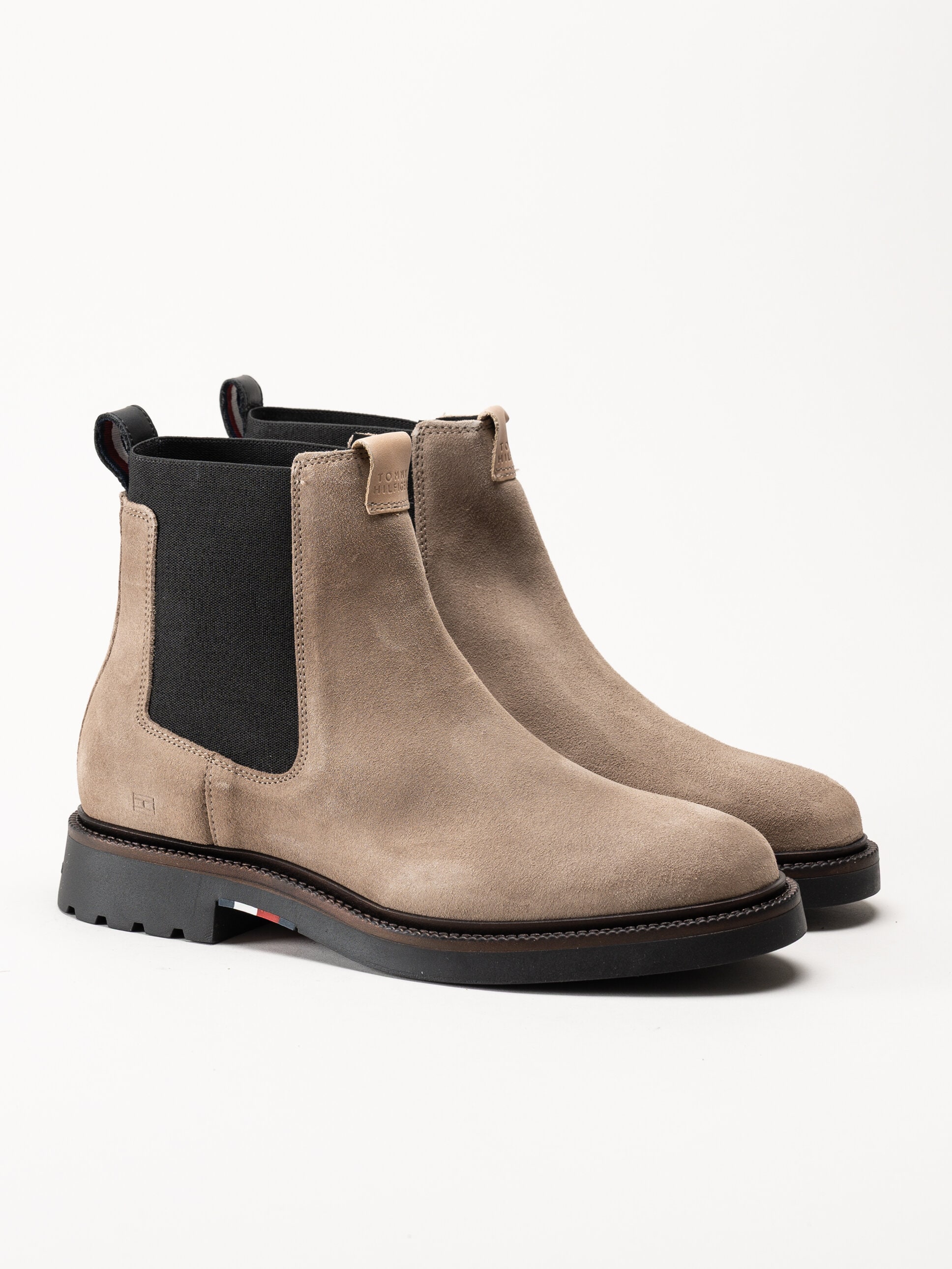 Tommy Hilfiger - Hilfiger Comfort Lwt Sde Chel - Beige chelsea boots i mocka