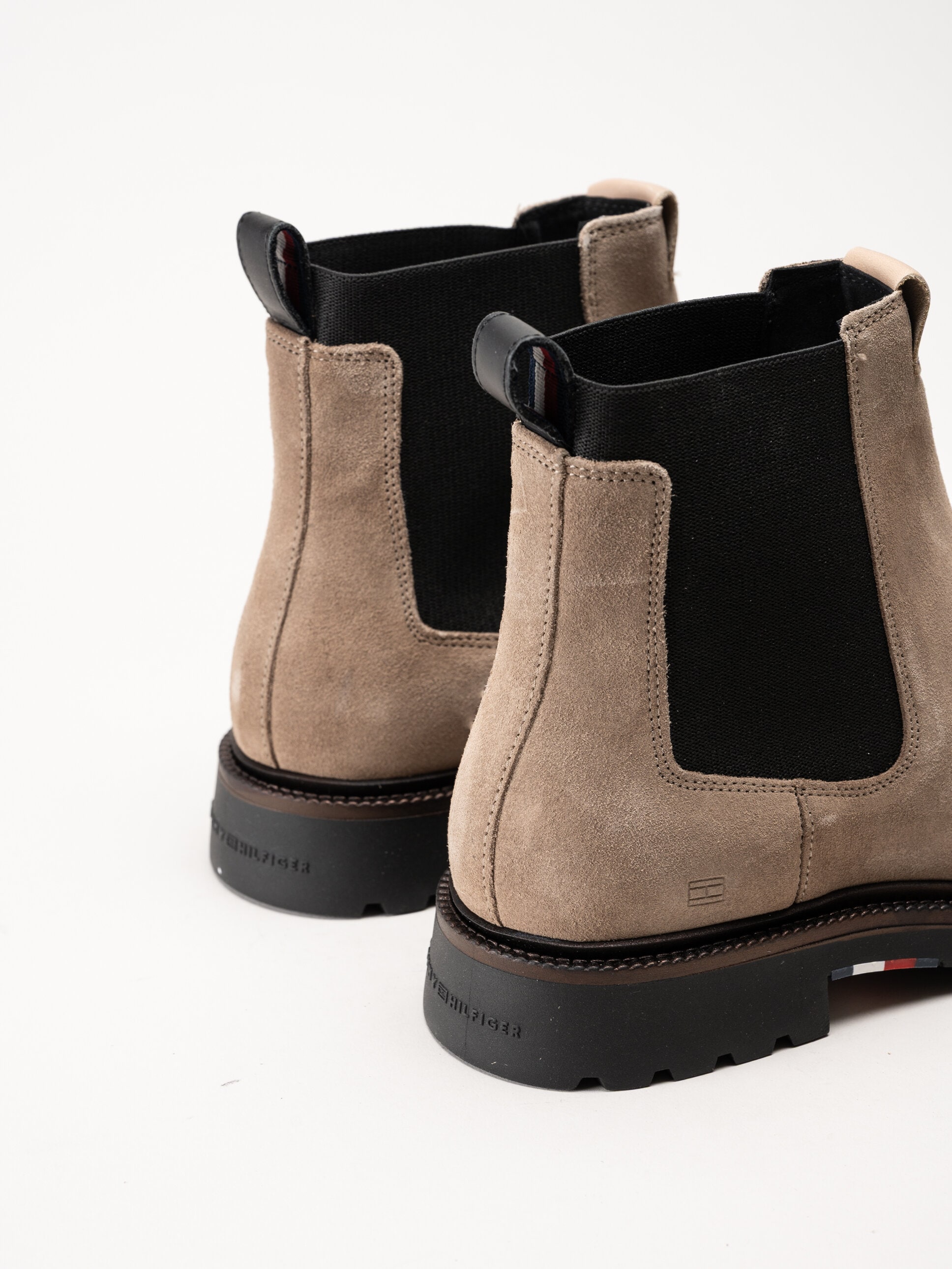 Tommy Hilfiger - Hilfiger Comfort Lwt Sde Chel - Beige chelsea boots i mocka
