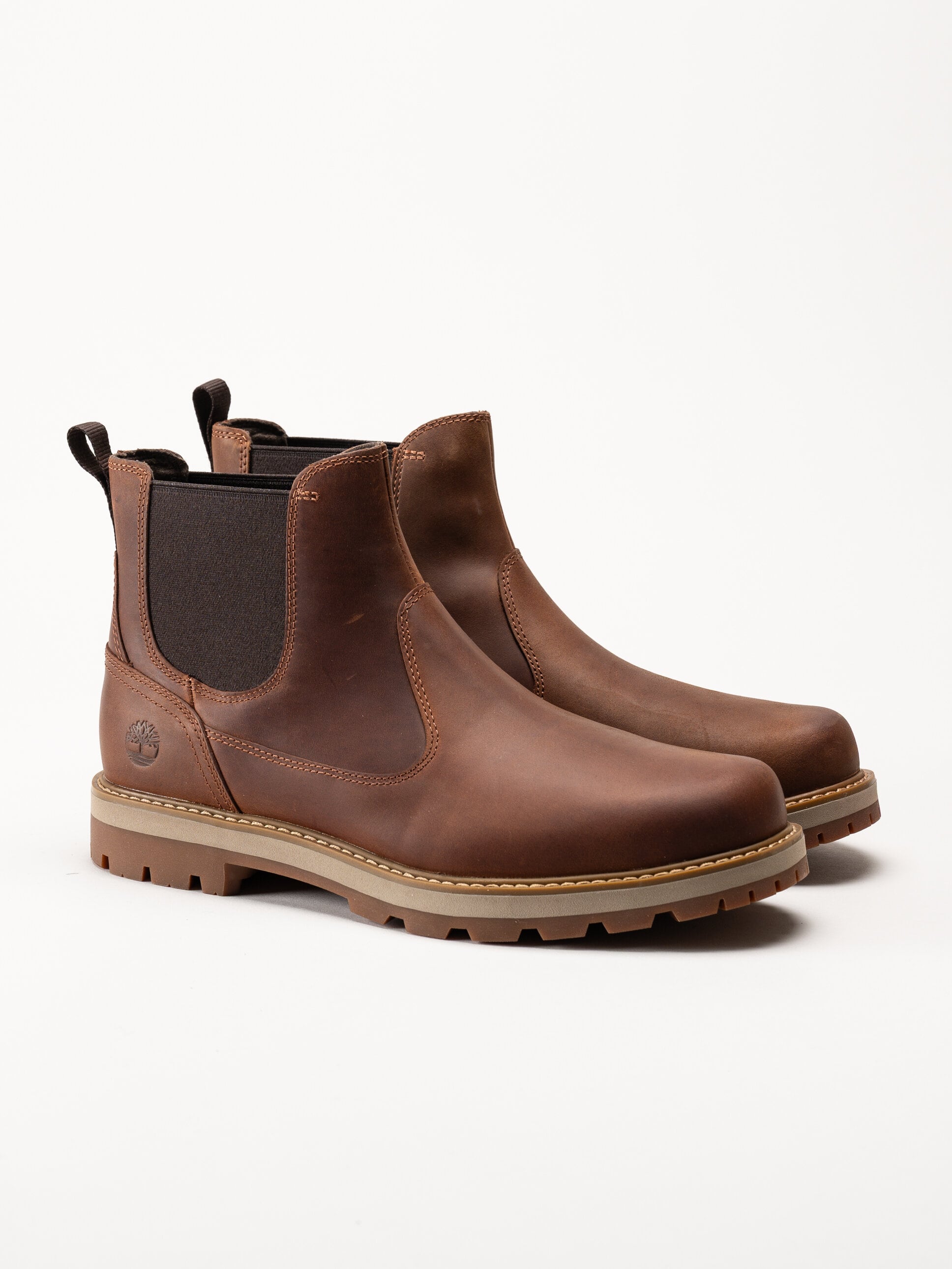 Timberland - Britton Road - Bruna chelsea boots i oljad nubuck