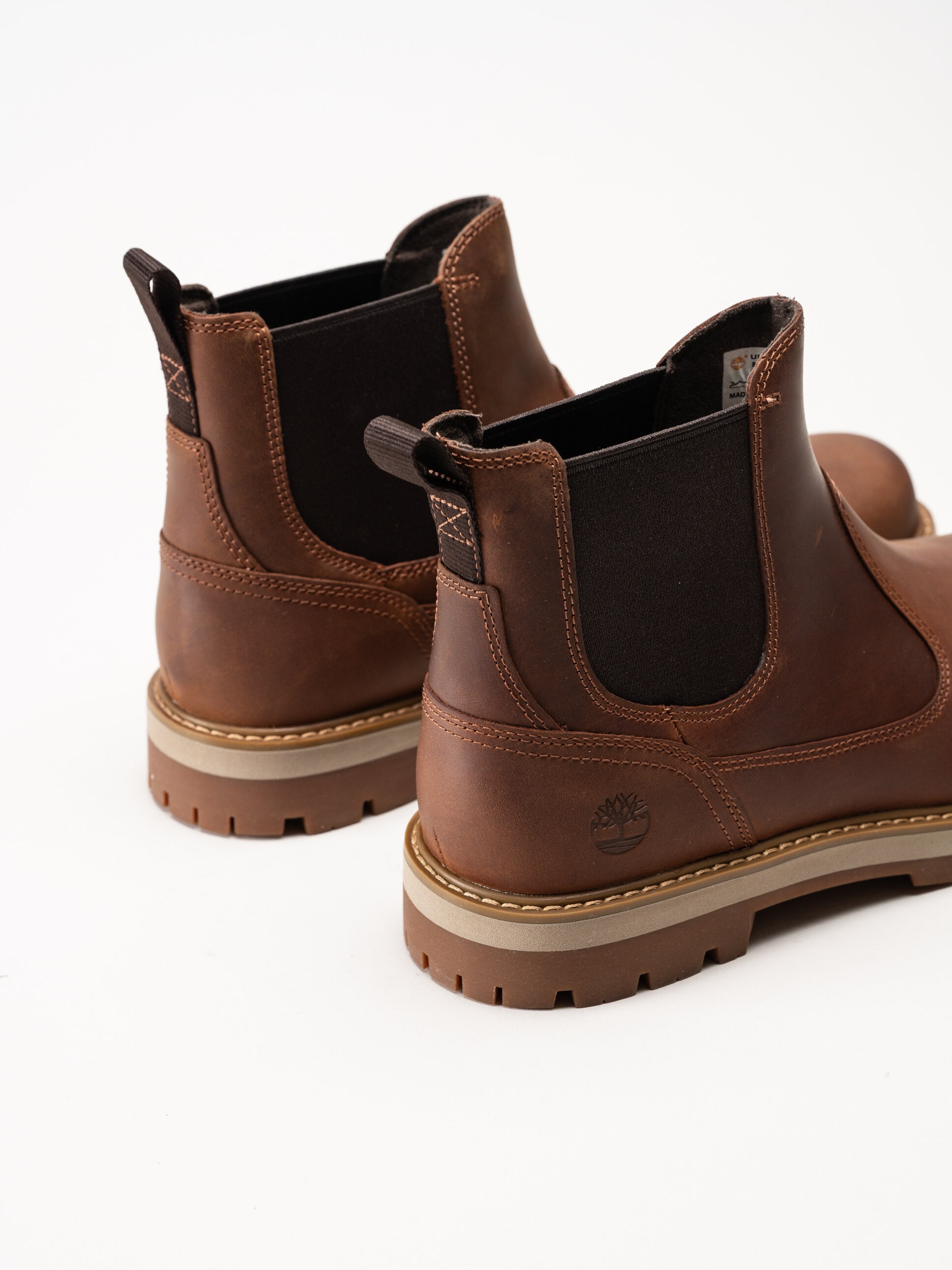 Timberland - Britton Road - Bruna chelsea boots i oljad nubuck