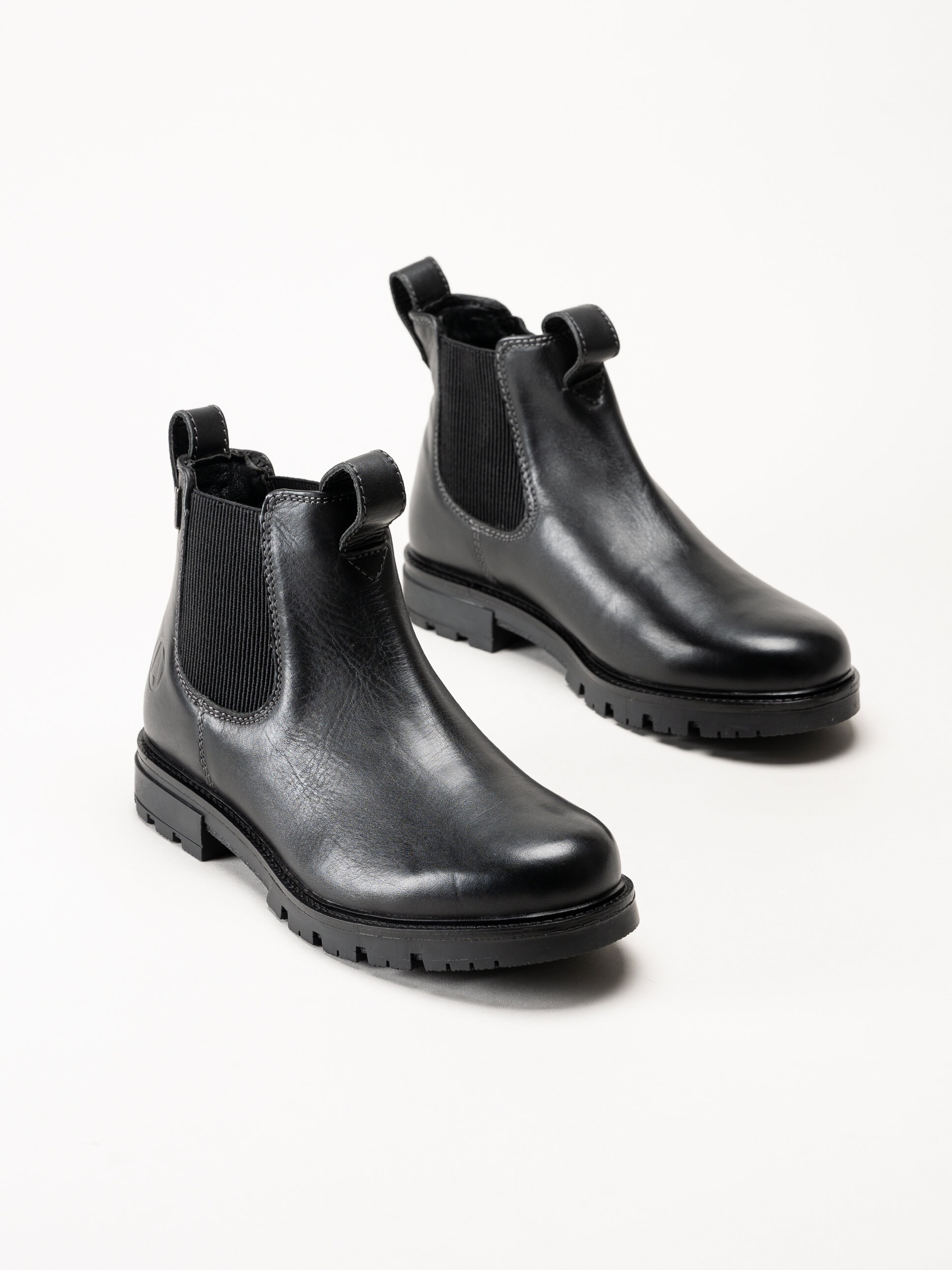 Axelda - Treviso WP - Svarta chelsea boots i skinn