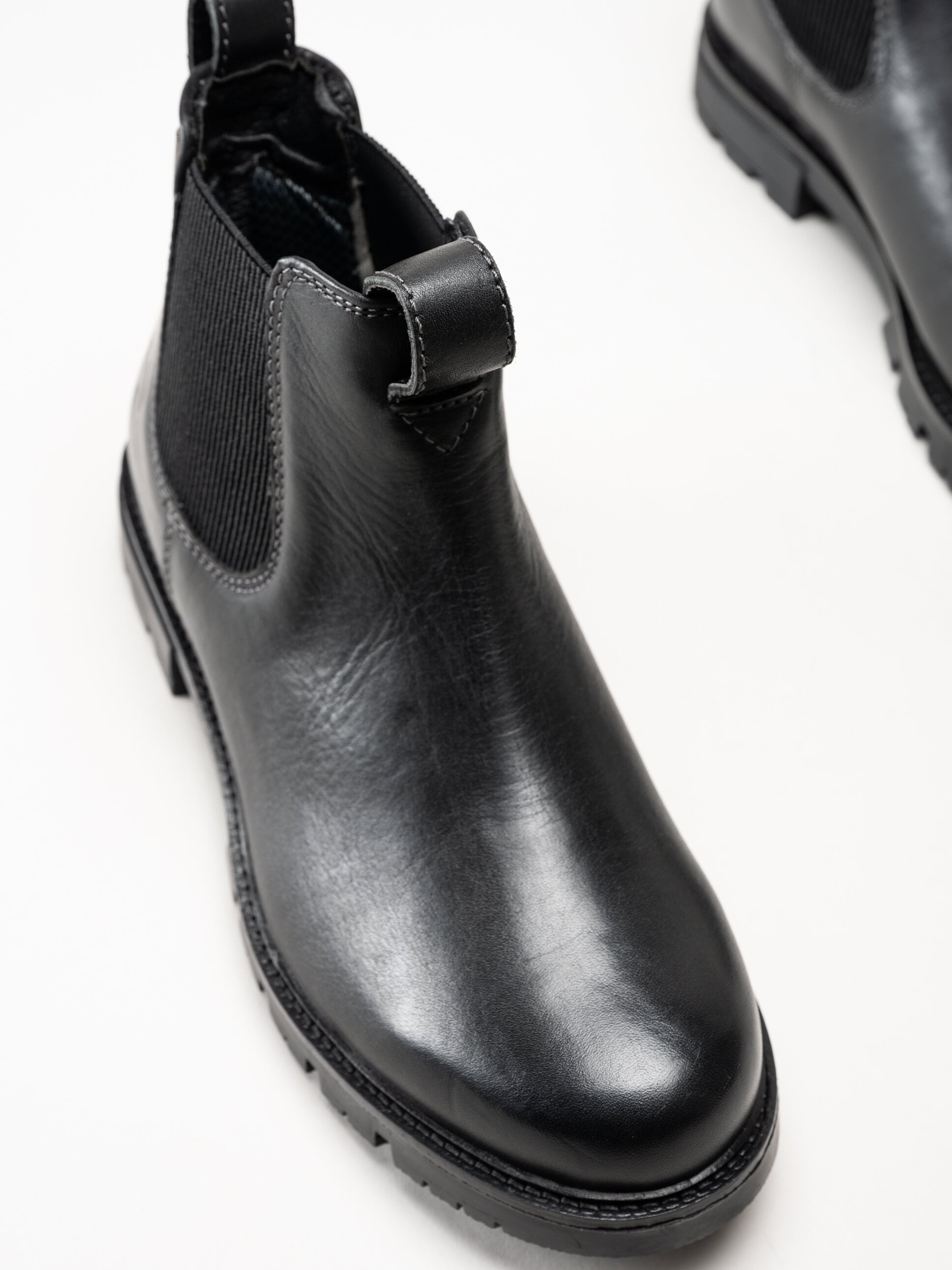 Axelda - Treviso WP - Svarta chelsea boots i skinn