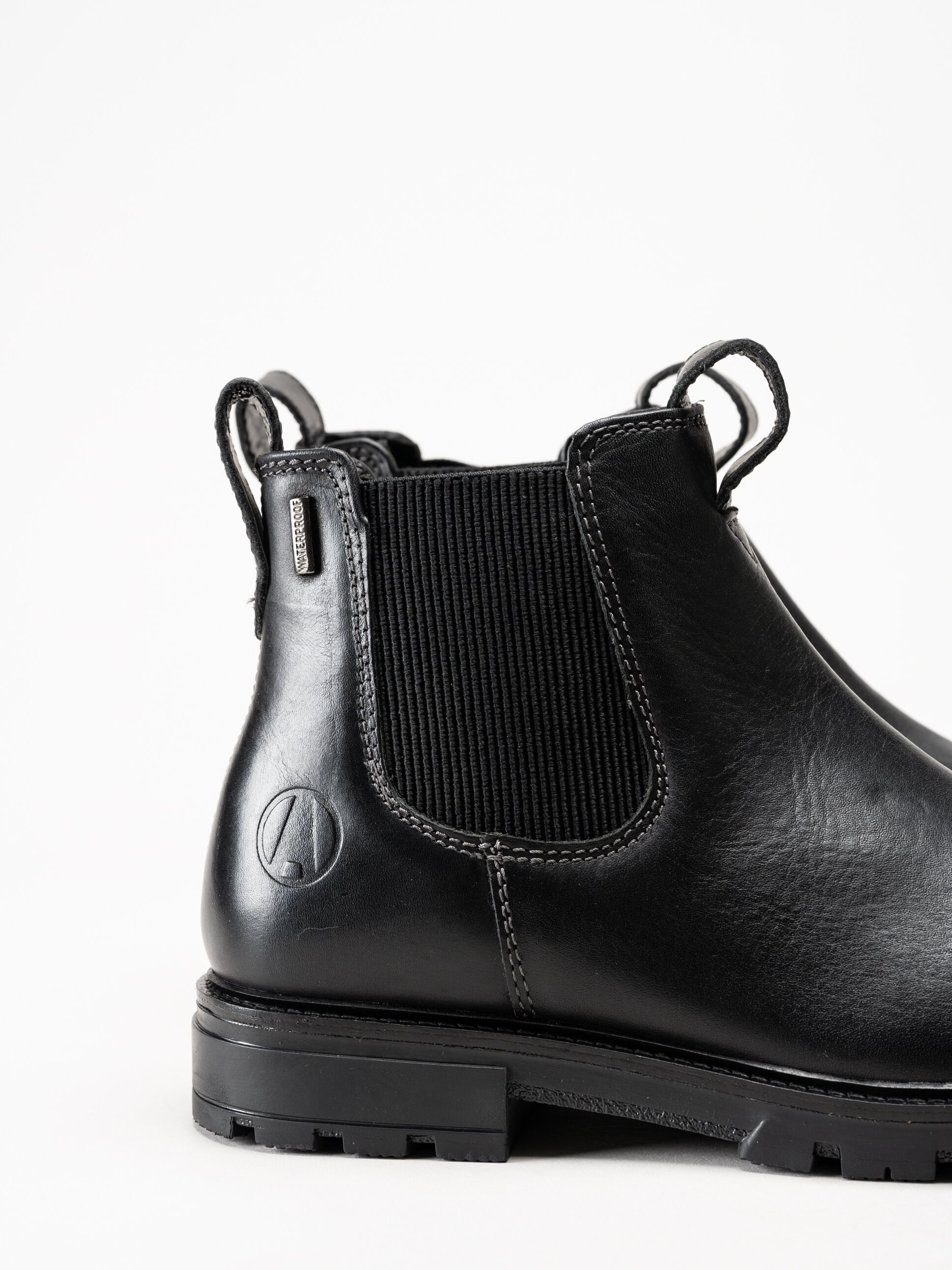 Axelda - Treviso WP - Svarta chelsea boots i skinn