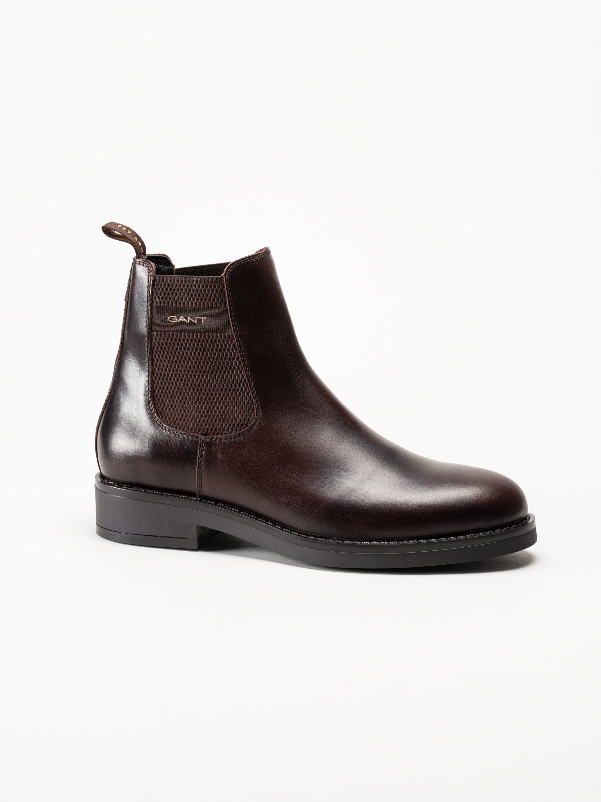 Gant Footwear - Prepdale - Mörkbruna Chelsea boots i skinn
