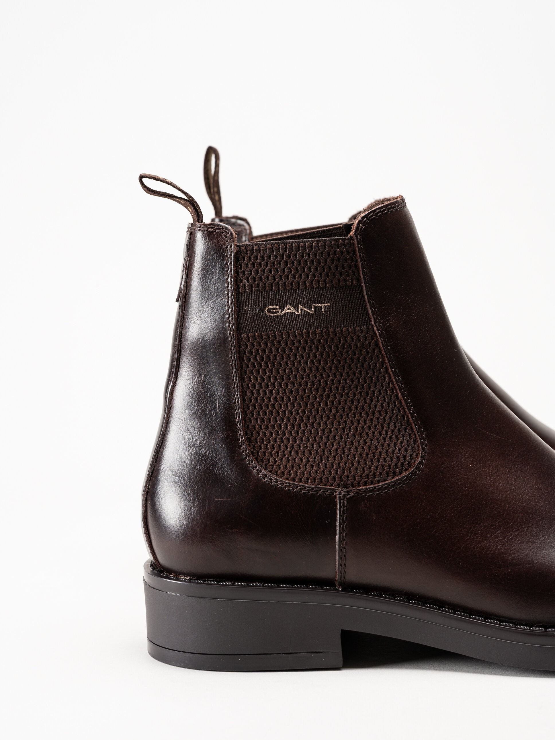 Gant Footwear - Prepdale - Mörkbruna Chelsea boots i skinn