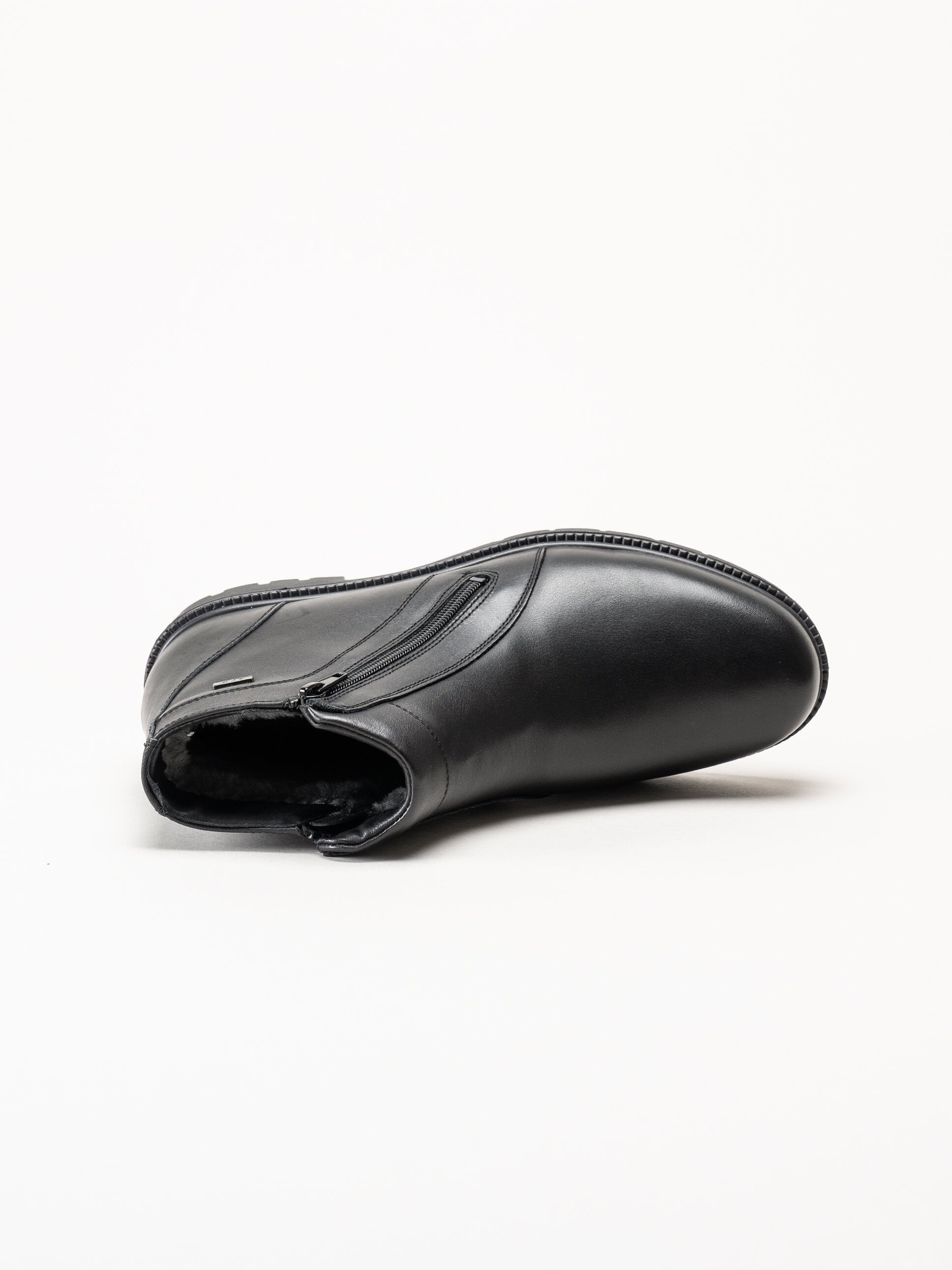 G Comfort - Svarta fårskinnsfodrade boots