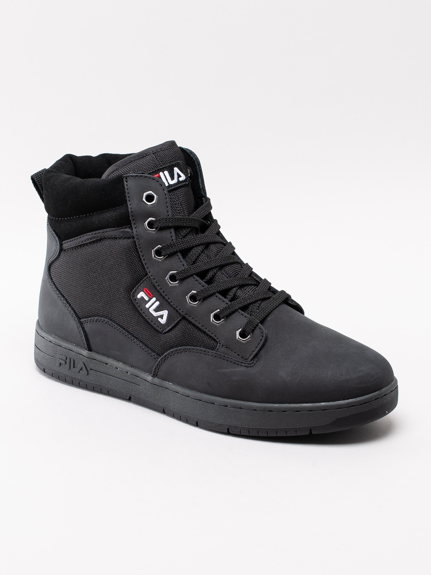 12193045 Fila Knox Mid 1010737-12V svarta höga sneakers kängor-1