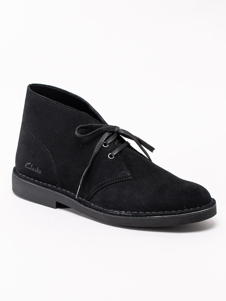 12203014 Clarks Desert Boot 2 Black Suede Svarta kängor i mocka-1