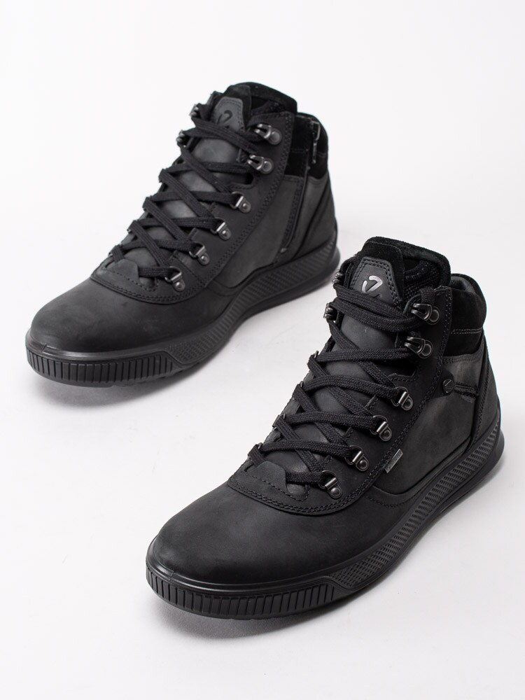 12203018 Ecco 501834-51052 Black Svarta kängor i nubuck