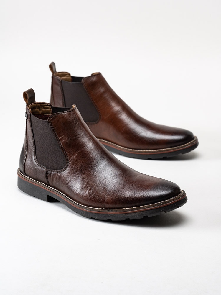 Rieker - Mörkbruna Chelsea boots med tex membran