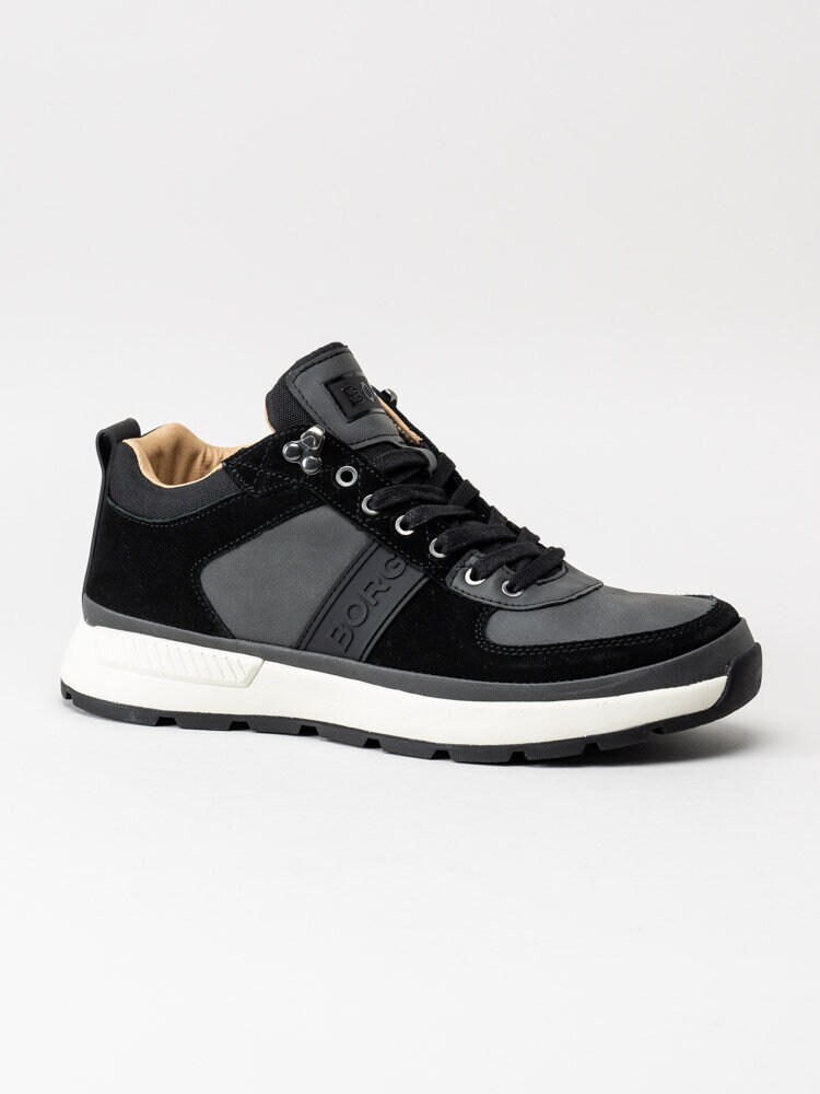 Björn Borg - H100 Mid Wtp M - Svarta höga sneakers i mocka