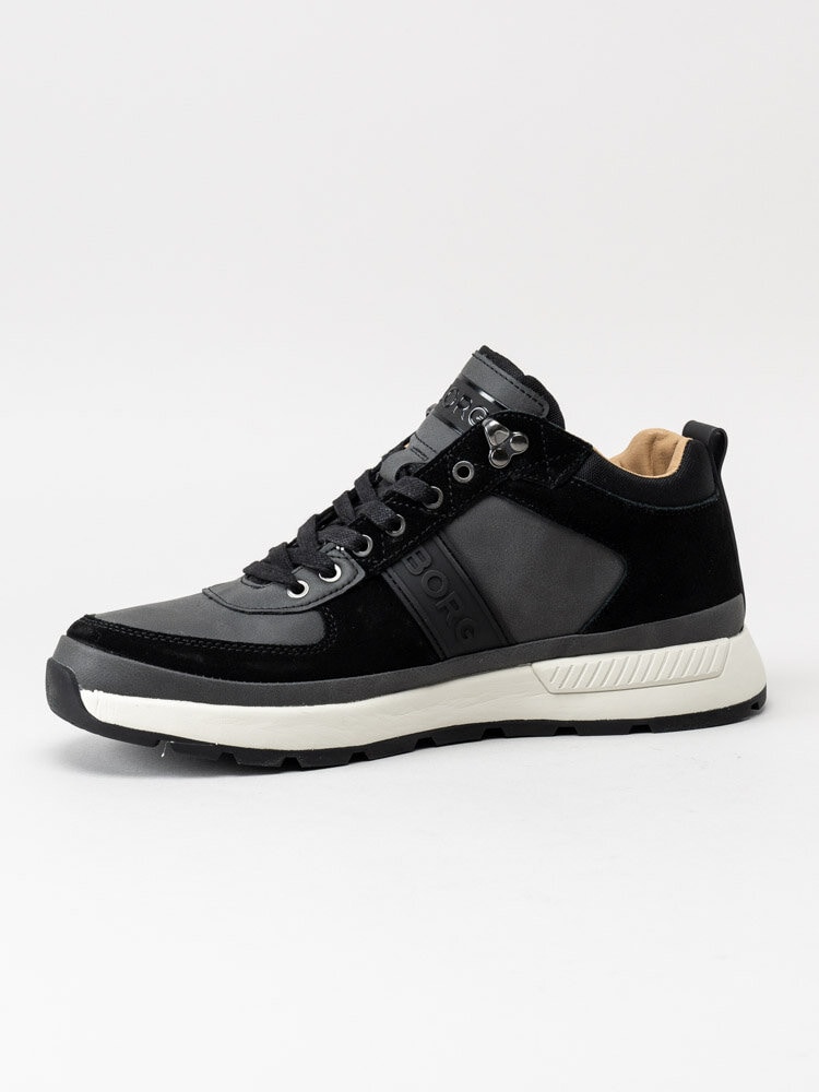 Björn Borg - H100 Mid Wtp M - Svarta höga sneakers i mocka