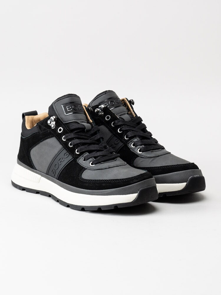 Björn Borg - H100 Mid Wtp M - Svarta höga sneakers i mocka