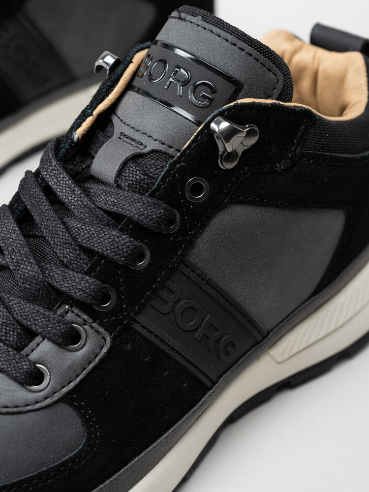 Björn Borg - H100 Mid Wtp M - Svarta höga sneakers i mocka