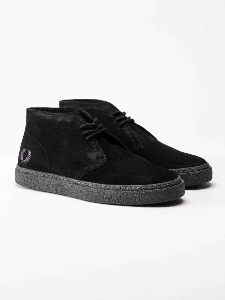 Fred Perry - Hawley Suede - Svarta kängor i mocka