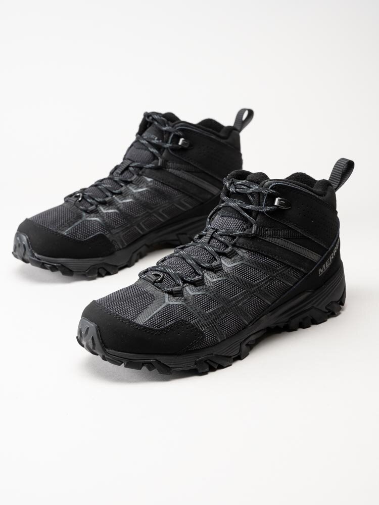 Merrell - Moab FST 3 Thermo Mid WP - Svarta vattentäta kängor