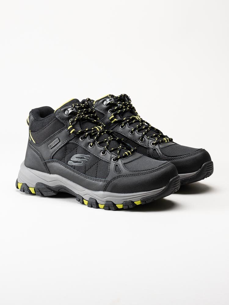 Skechers - Selmen Melano - Svarta vattentäta vandringskängor