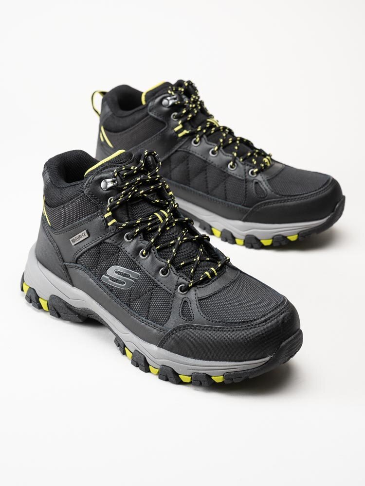 Skechers - Selmen Melano - Svarta vattentäta vandringskängor