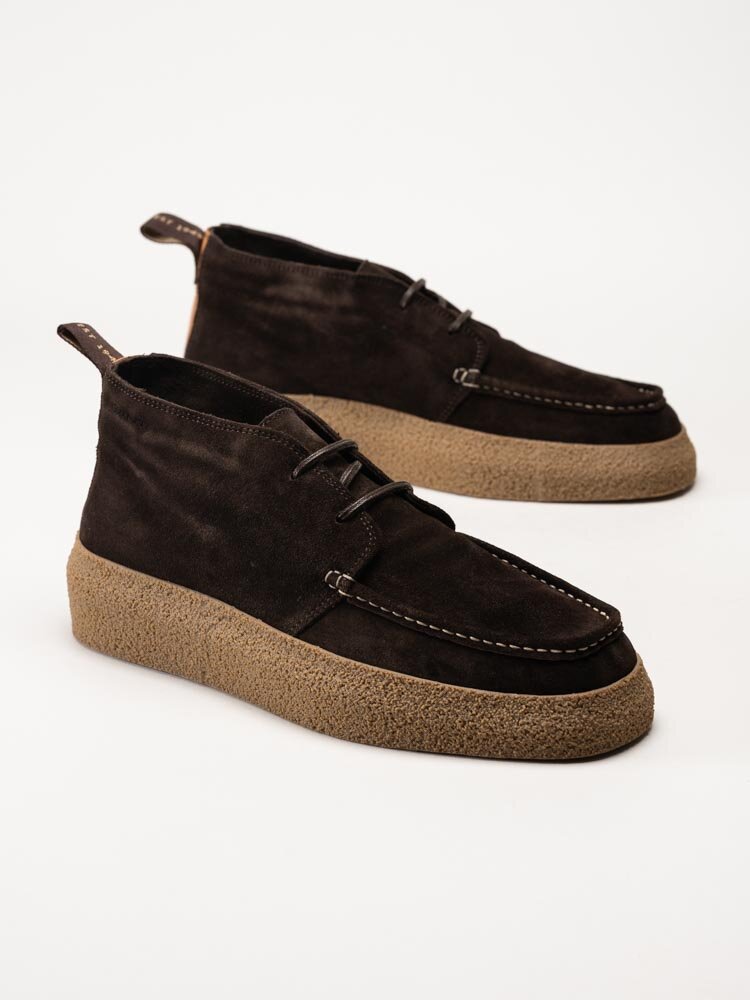 Gant Footwear - Bravoz - Mörkbruna kängor i mocka