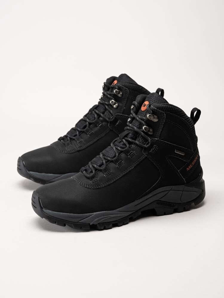 Merrell - Vego Mid Leather WTPF - Svart vattentäta kängor