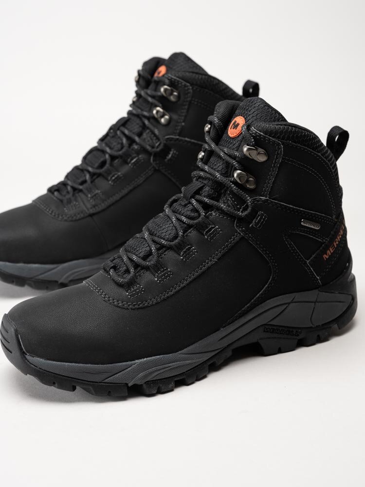 Merrell - Vego Mid Leather WTPF - Svart vattentäta kängor