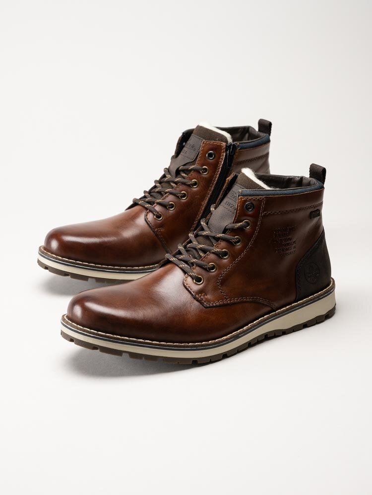 Rieker - Bruna kängor i skinn