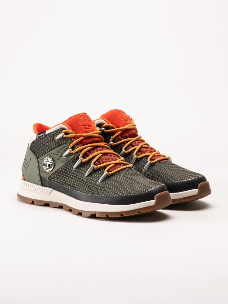 Timberland - Sprint Trekker Mid Fabric WP - Gröna kängor i textil