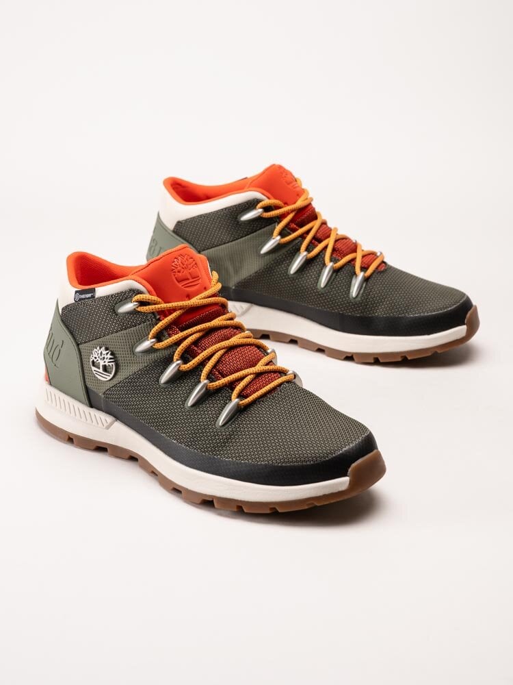 Timberland - Sprint Trekker Mid Fabric WP - Gröna kängor i textil