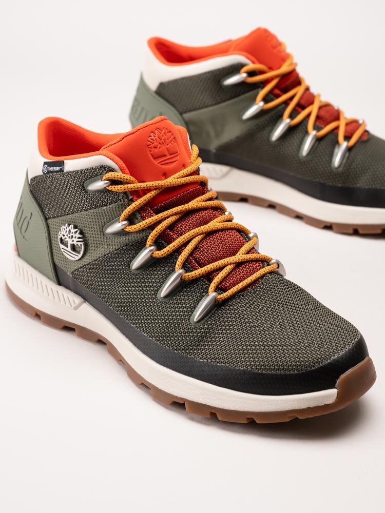 Timberland - Sprint Trekker Mid Fabric WP - Gröna kängor i textil