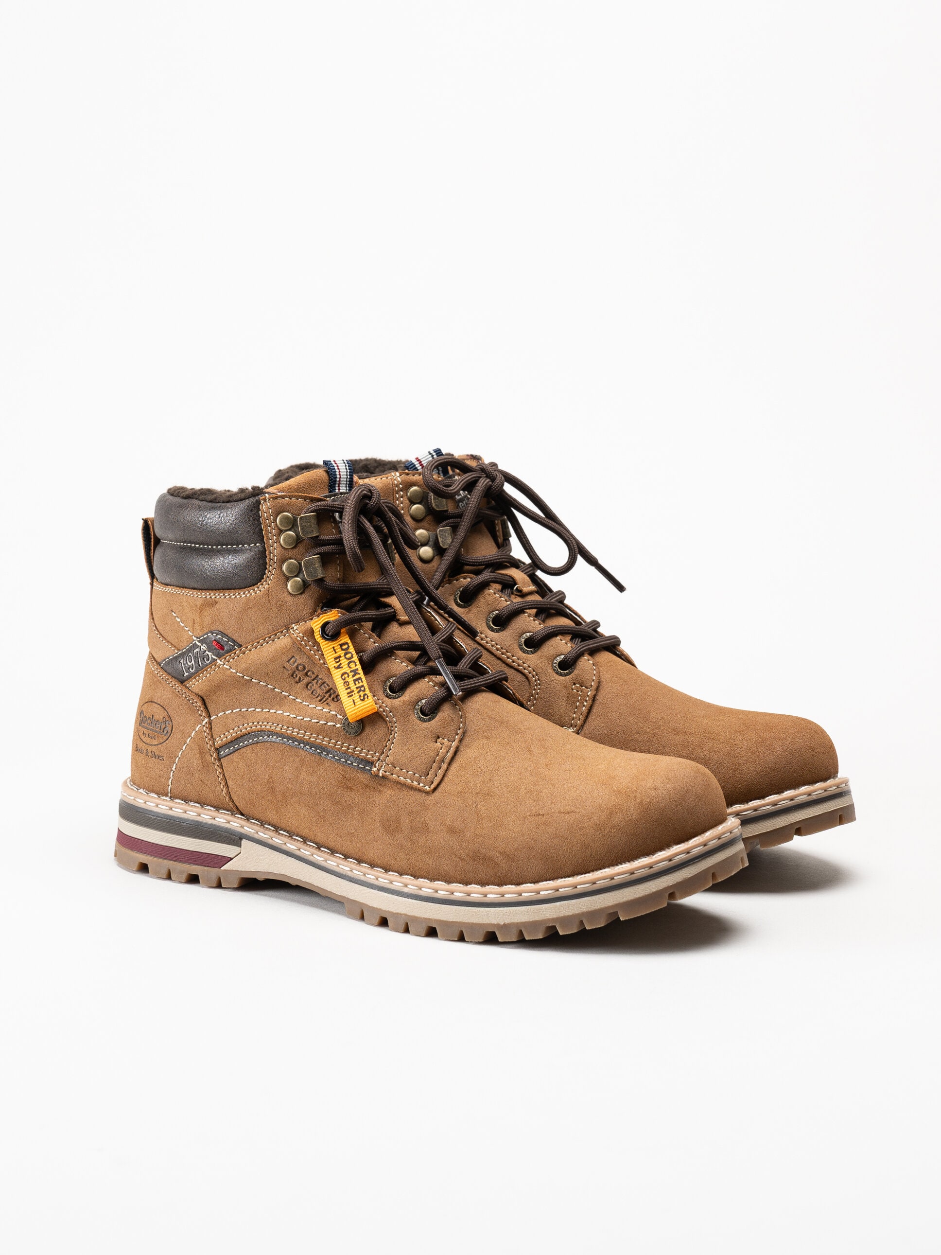 Dockers - Ljusbruna fodrade kängor