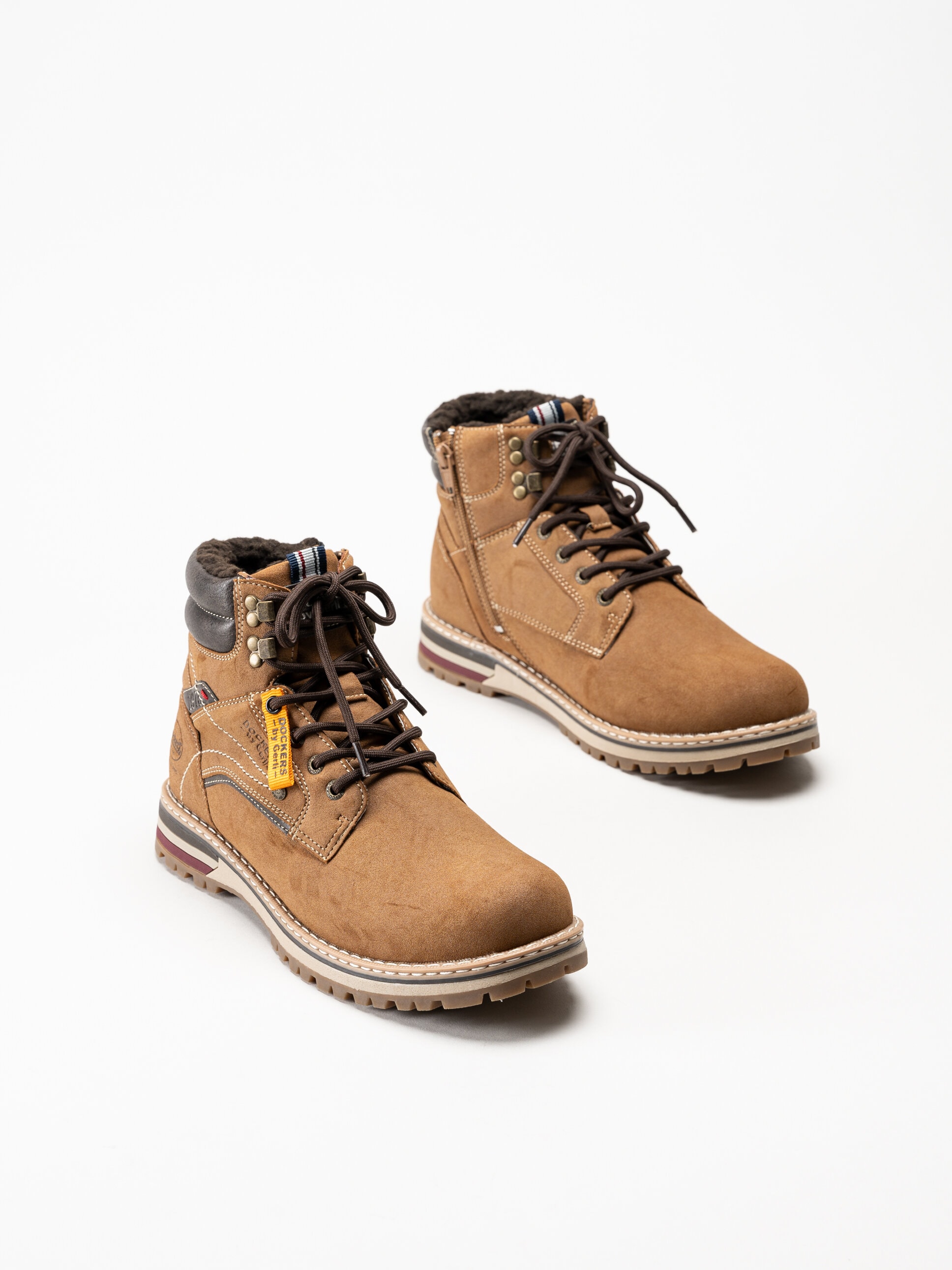 Dockers - Ljusbruna fodrade kängor