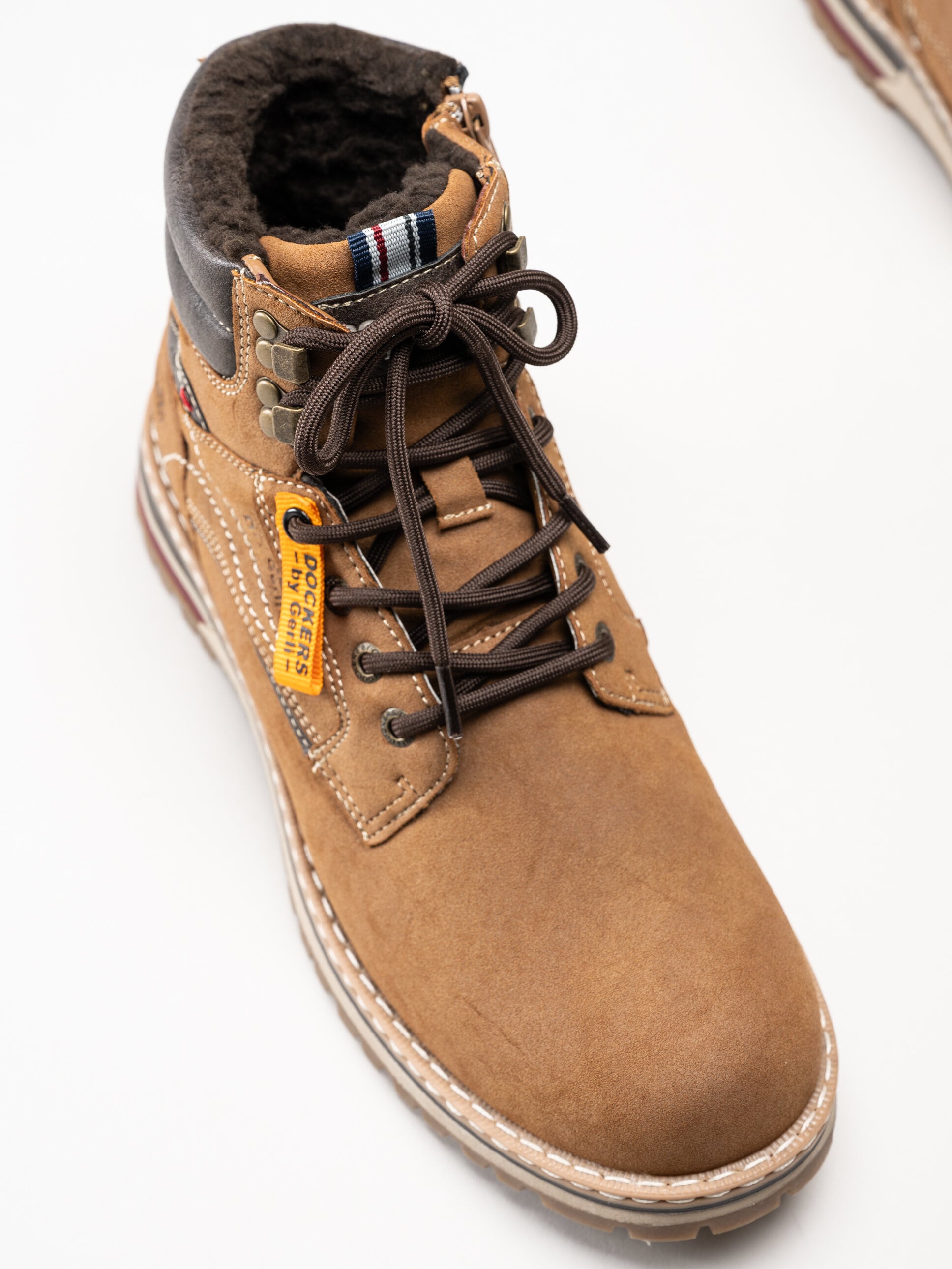 Dockers - Ljusbruna fodrade kängor