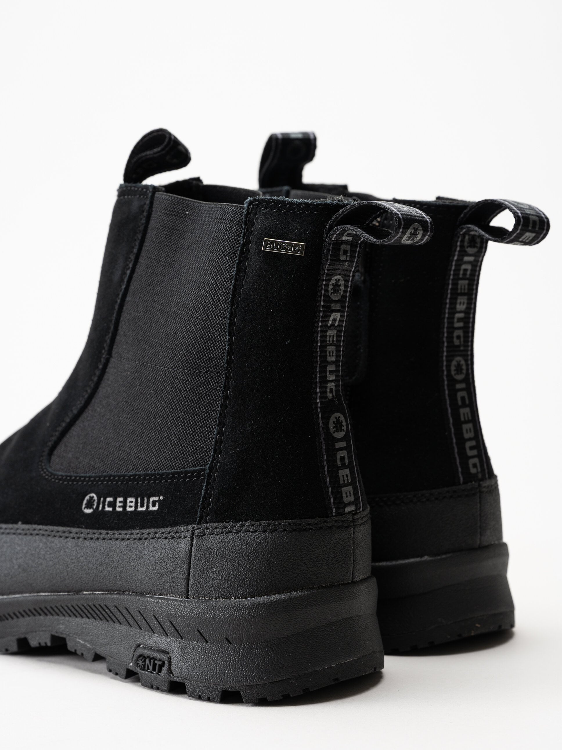 Icebug - Boda M NT - Svarta chelsea boots i mocka