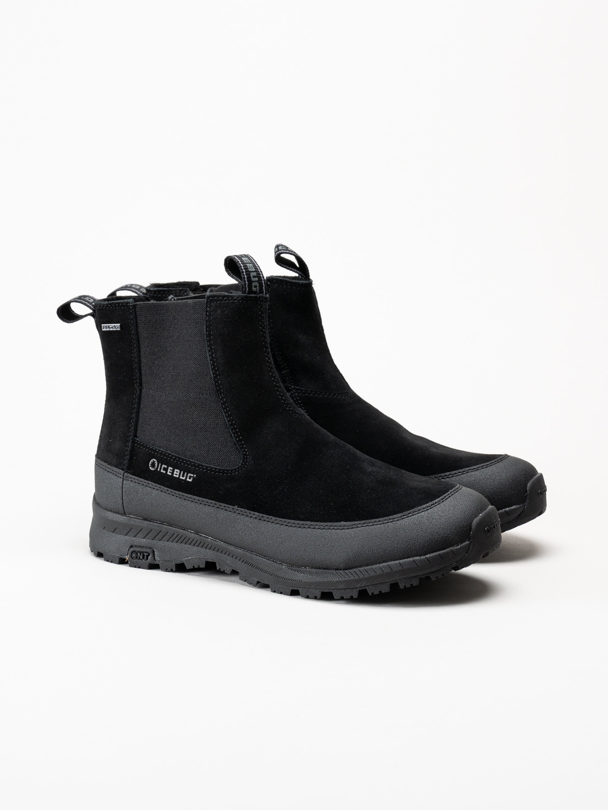 Icebug - Boda M NT - Svarta chelsea boots i mocka