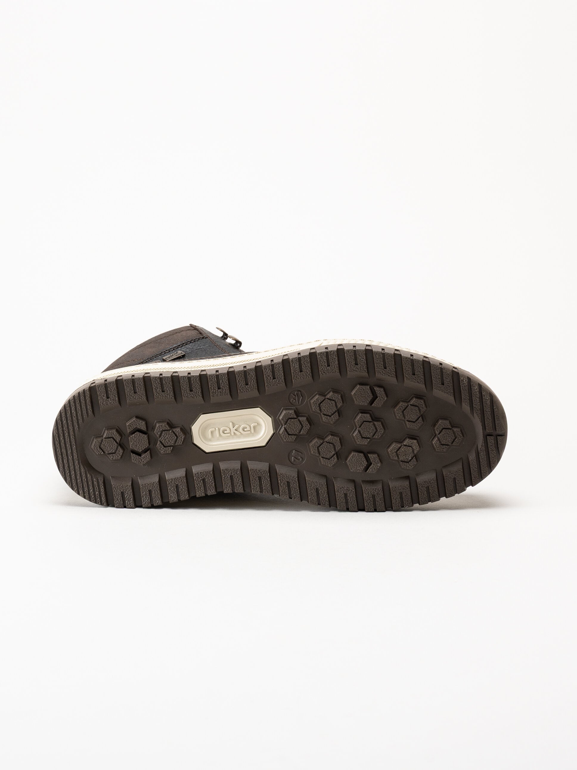 Rieker - Mörkbruna fodrade kängor