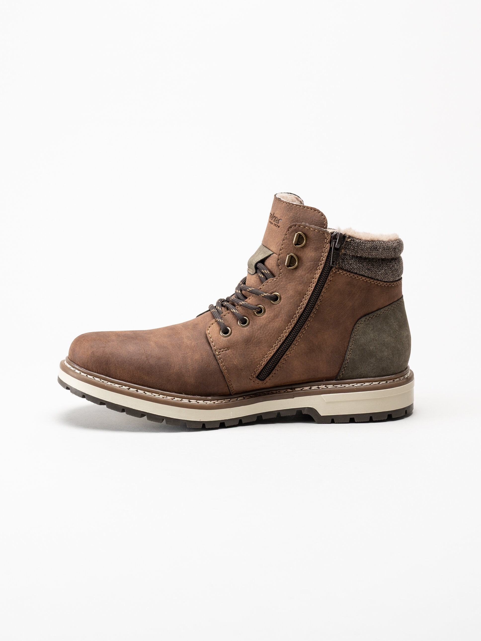 Rieker - Bruna fodrade kängor