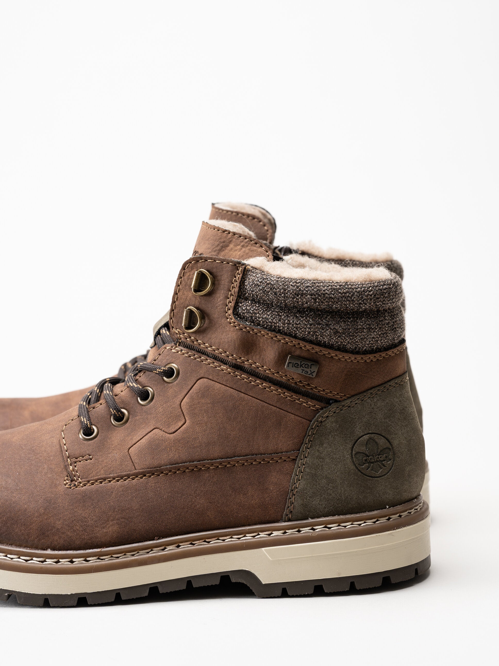 Rieker - Bruna fodrade kängor