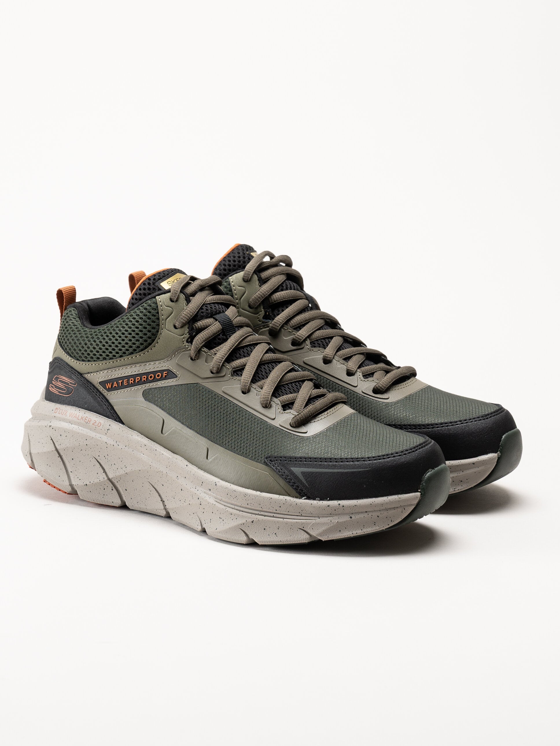 Skechers - DLux Walker 2.0 - Grailo - Gröna vattentäta promenadskor
