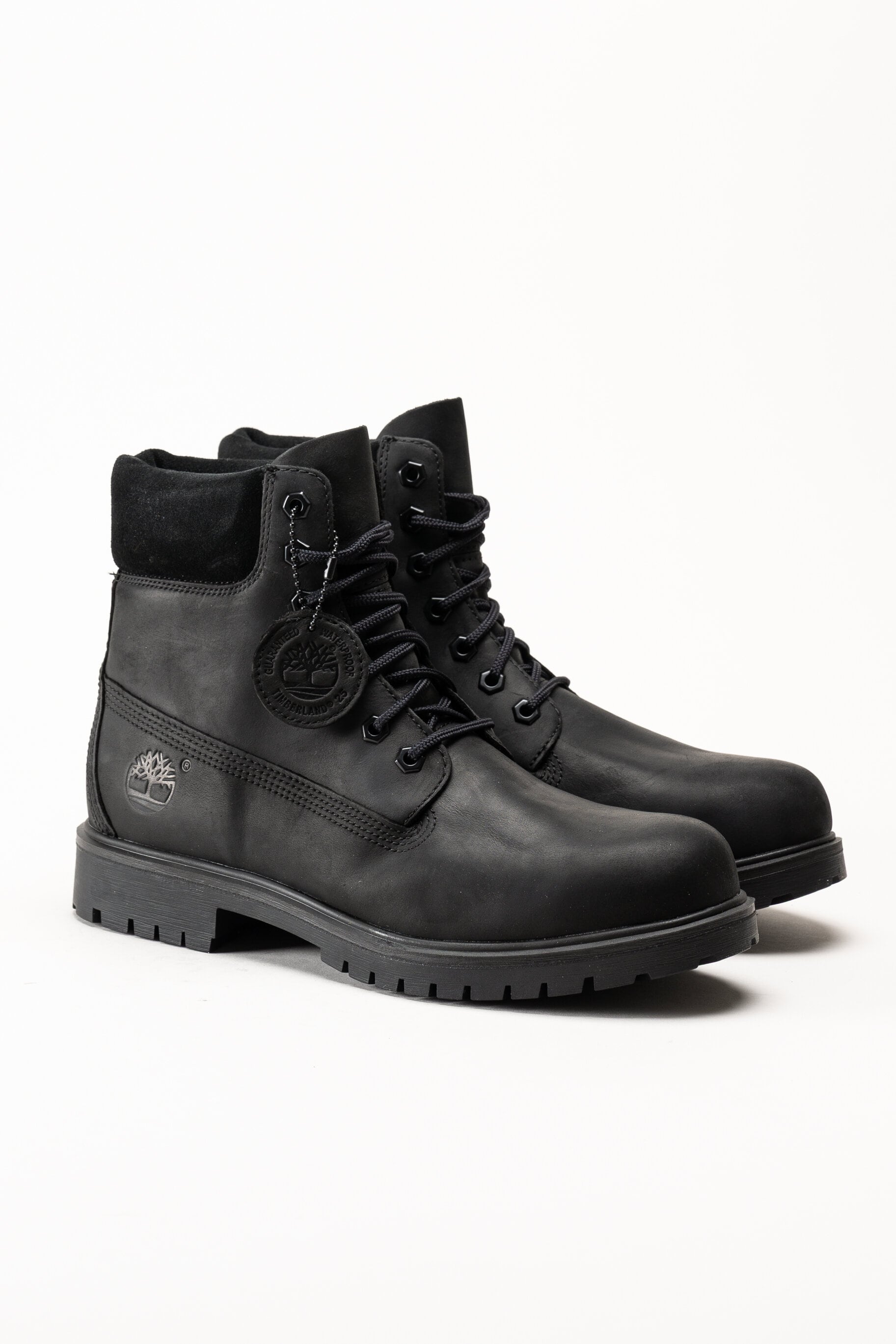 Timberland - Timberland 25 - Svarta snörkängor i oljat skinn