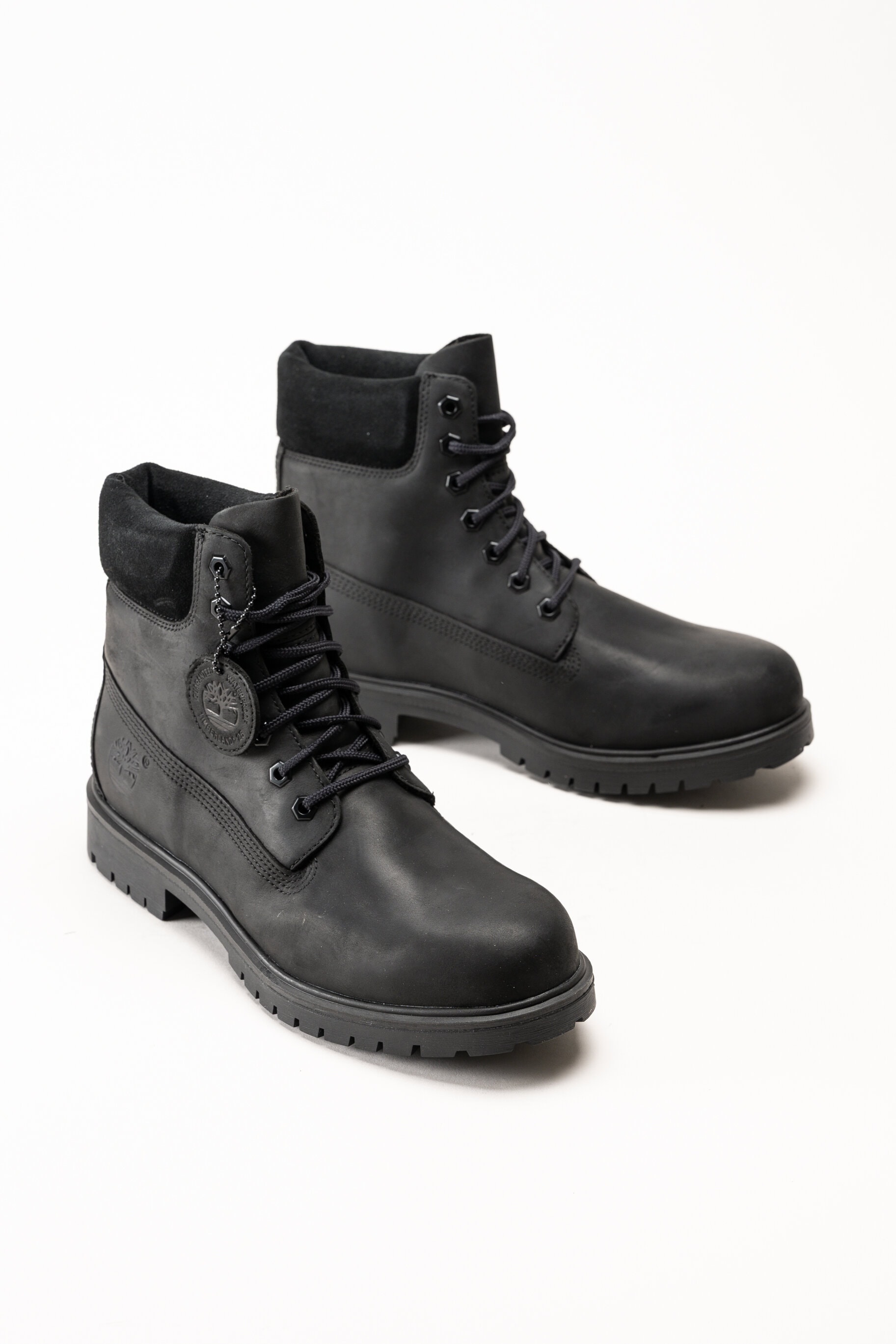 Timberland - Timberland 25 - Svarta snörkängor i oljat skinn