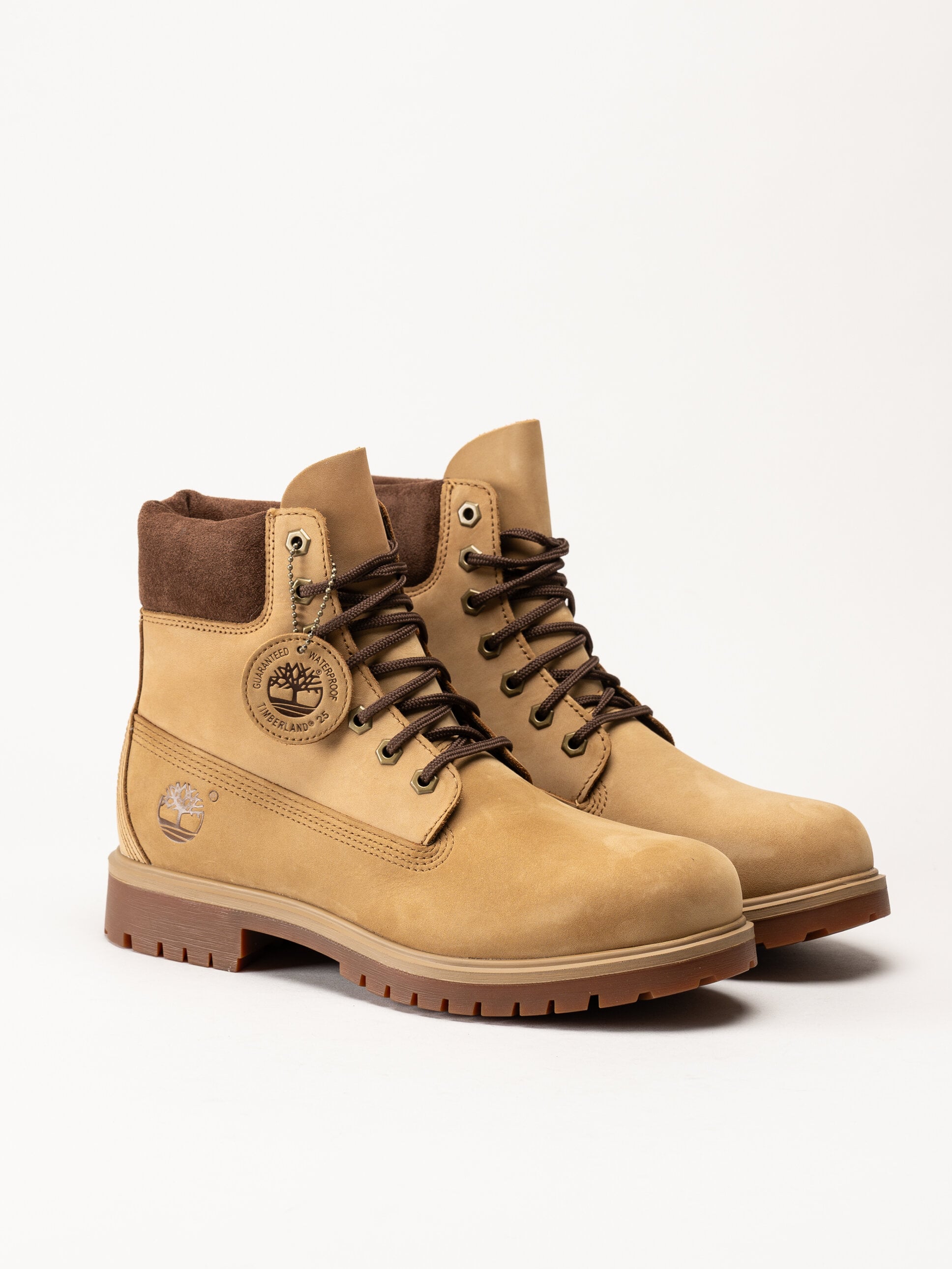 Timberland - Timberland 25 - Ljusbruna snörkängor i nubuck