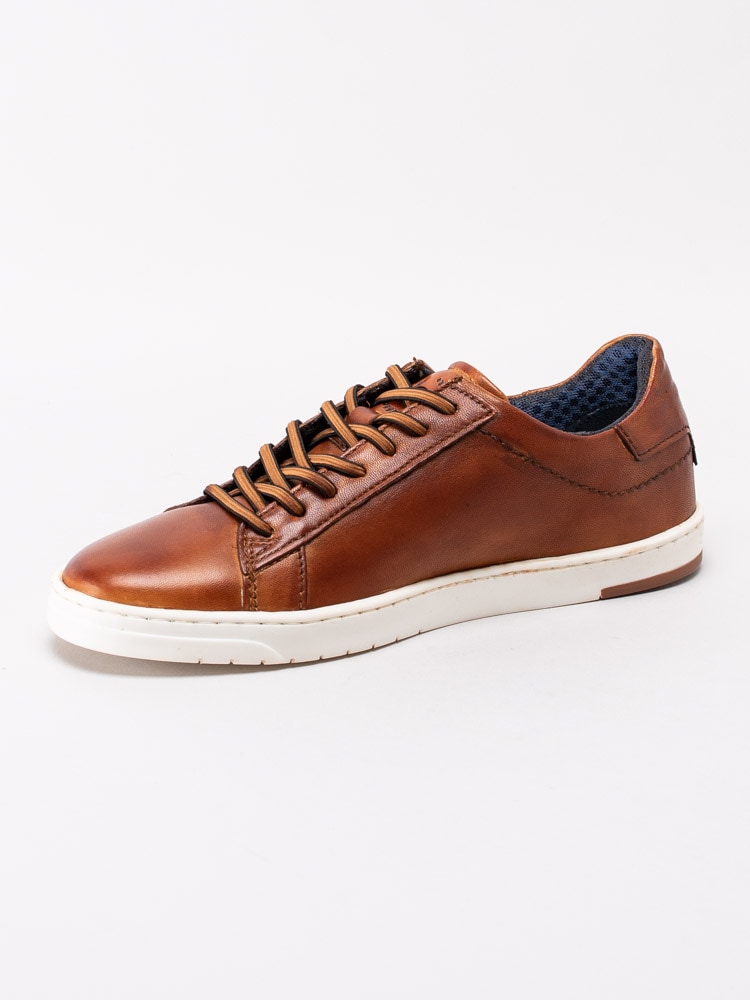 13201003 Bugatti 321-91801-4100 Bruna sneakers i skinn med elastisk snörning-2