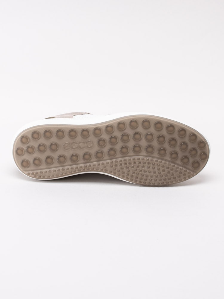 13201030 Ecco Soft 7 Runner M 460624-51801 Beige och vita sneakers i mocka-5