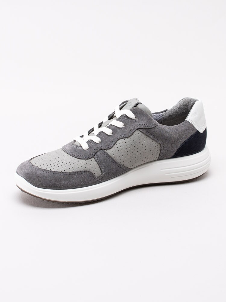 13201031 Ecco Soft 7 Runner M 460624-51837 Grå sneakers till herr i mocka-2