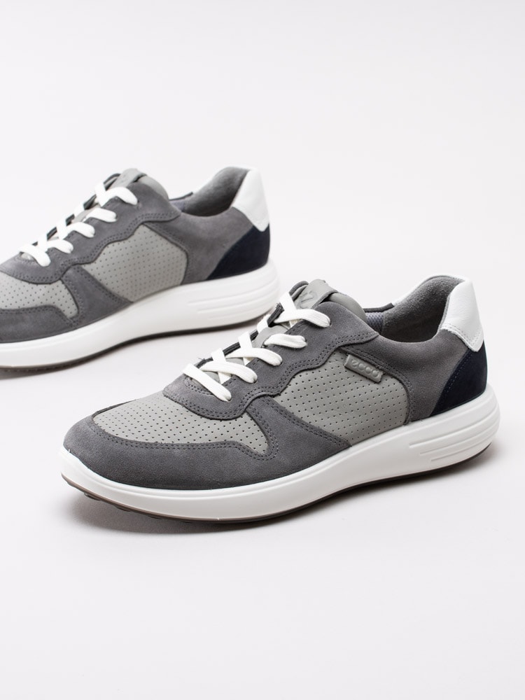 13201031 Ecco Soft 7 Runner M 460624-51837 Grå sneakers till herr i mocka-6
