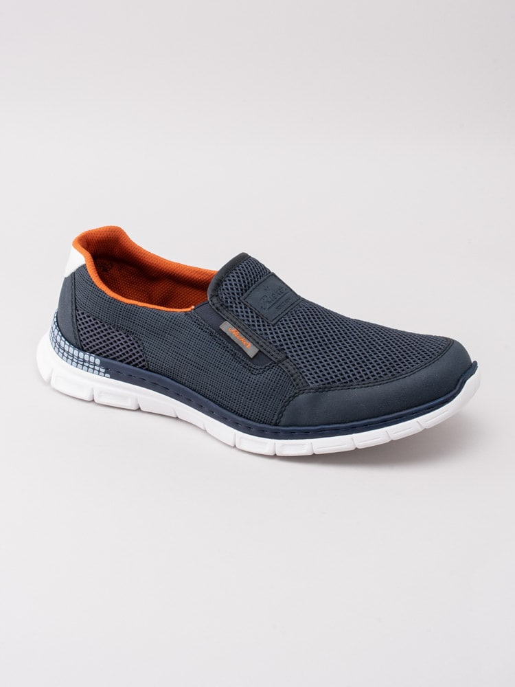 13201052 Rieker B4870-14 Blå sportiga slip on loafers för män-1