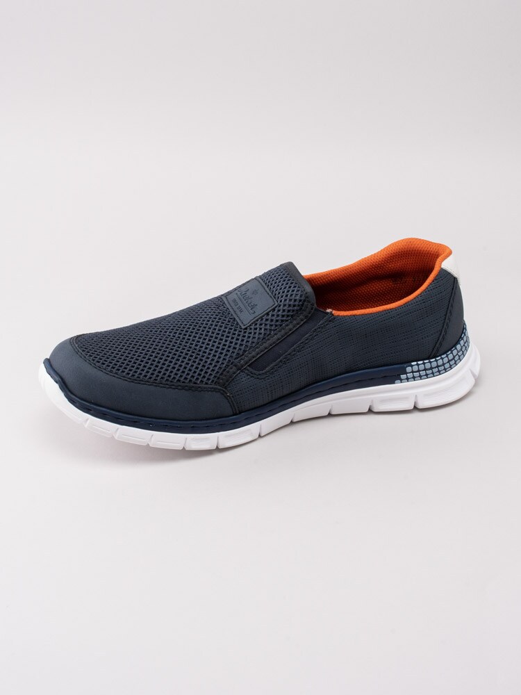 13201052 Rieker B4870-14 Blå sportiga slip on loafers för män-2